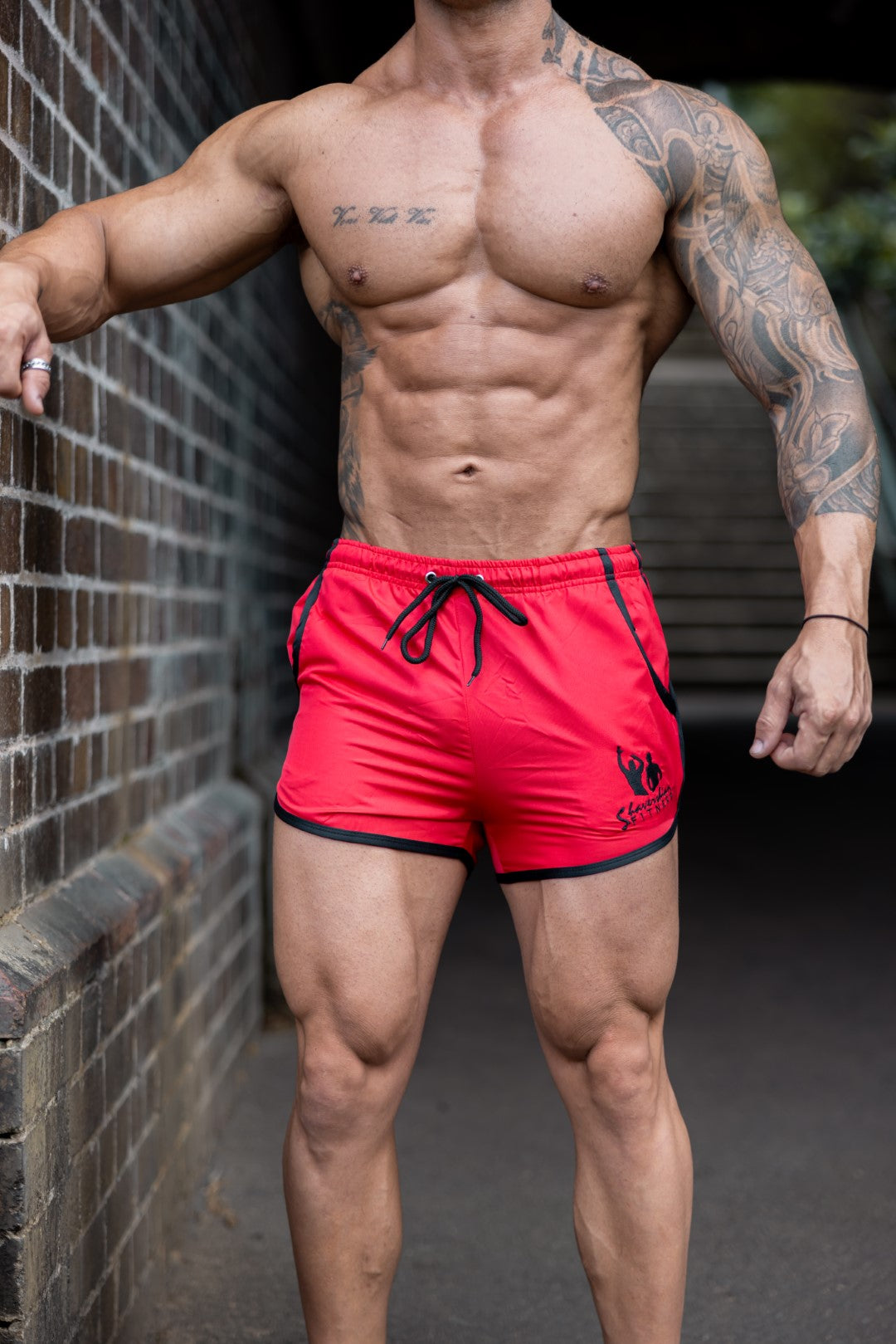 Festival Shorts - Red/Black