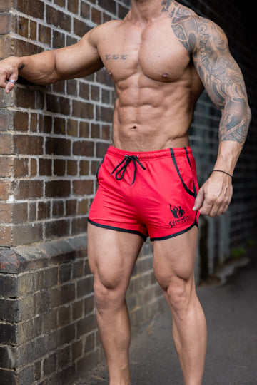 Festival Shorts - Red/Black