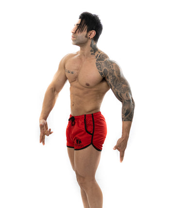 Festival Shorts - Red/Black